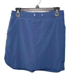 Slazenger Blue Gray Athletic Spandex Golf Tennis Skirt Skort with Pockets